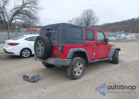 2008 Jeep Wrangler Unlimited X из США, поврежденный, VIN 1J4GA39178L627825